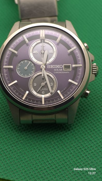 Seiko solar chronograph