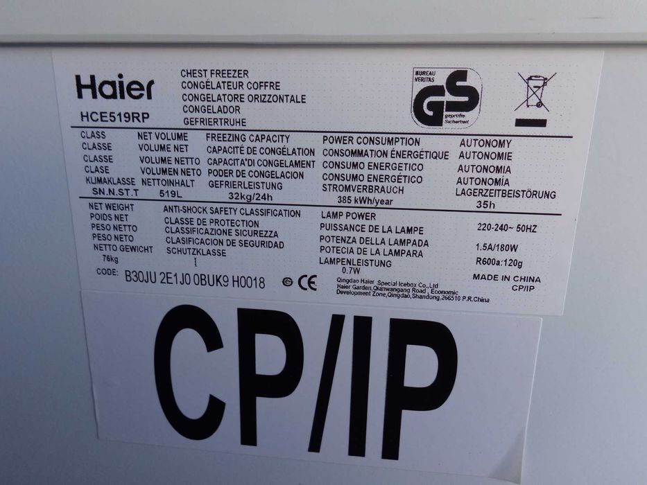 ご購入者ページ Zamrażarka skrzyniowa HAIER HCE519RP – 519 litrów Chełm • OLX.pl