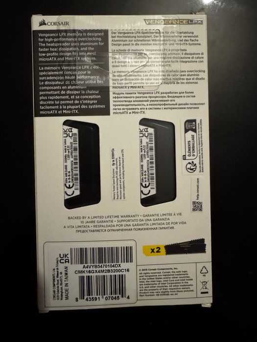 Pamięć RAM Corsair Vengeance lpx 2x8gb (16gb) ddr4 3200mhz cl 16