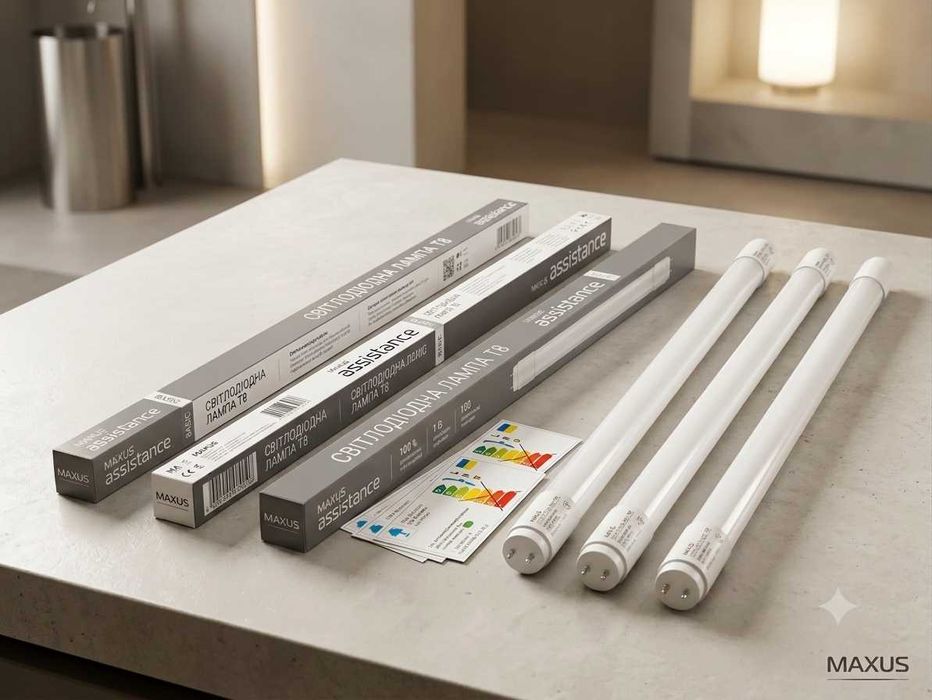 Світлодіодна лампа Maxus assistance T8 Basic 8W 865 600mm