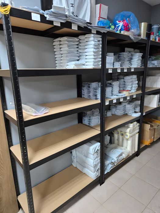 Стелаж металевий 180×90×40, 90×60×30 | чорний, оцинкований