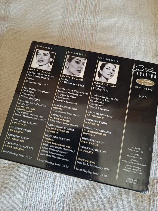 Cds duas caixas triplas Maria Callas gravações ao vivo