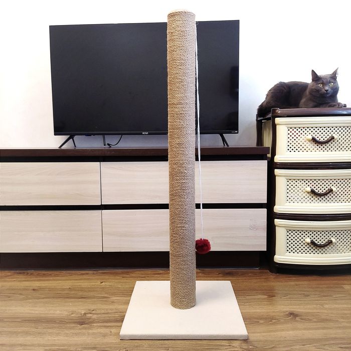 Кігтеточка  100 см для великих котів, стійка та надійна.когттеточка