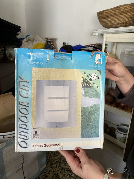 candeeiro de parede exterior