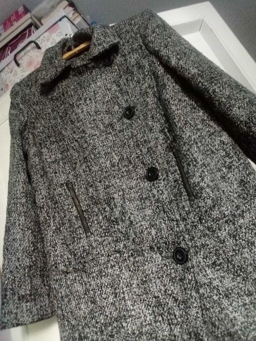 Płaszcz damski wiosna jesień zima kurtka przejściowy klasyczny 38 M