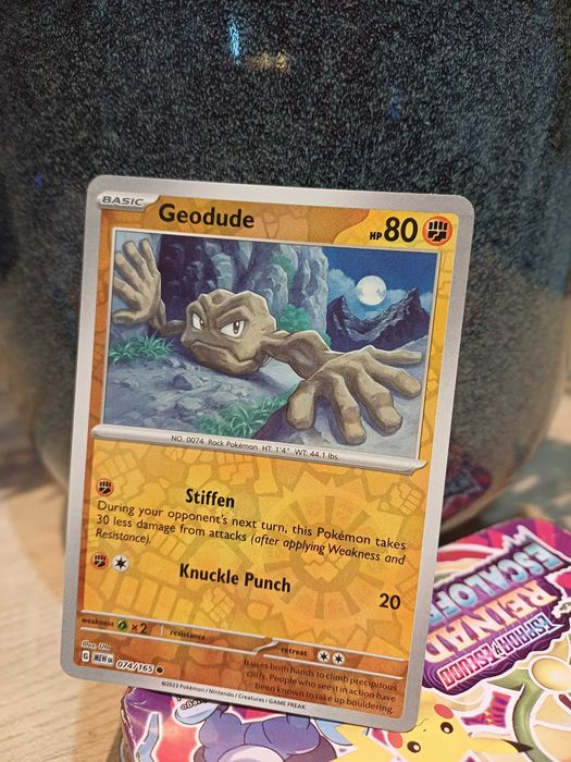 Carta Pokémon Geodude [Reverse Holo] #74 Pokemon Scarlet & Violet 151