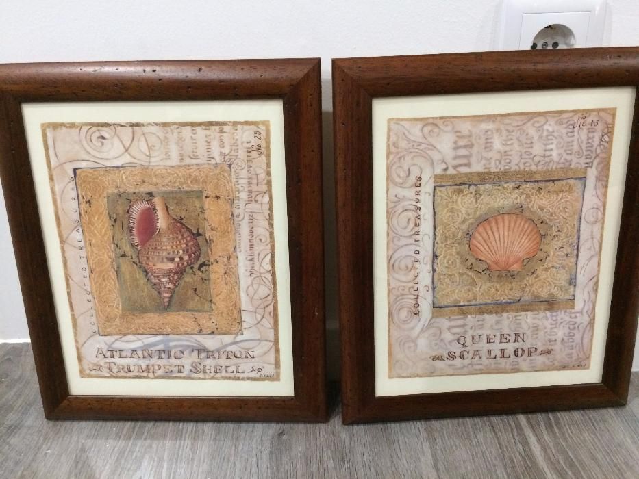 2 maritime-themed paintings / with frames - Very good condition423804895977820163
