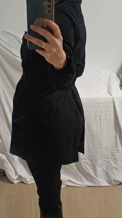 Sobretudo preto da Cheyenne - M