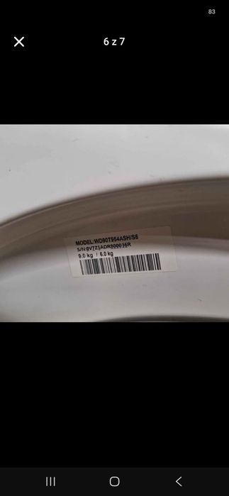 Pralko suszarka Samsung
WD90T954ASH/S6