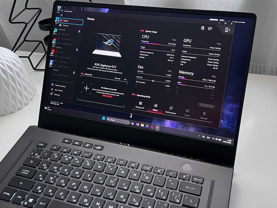 2K, R9! Игровой ноутбук Asus ROG Zephyrus 15(RTX 3080 8гб, 4060,4070)