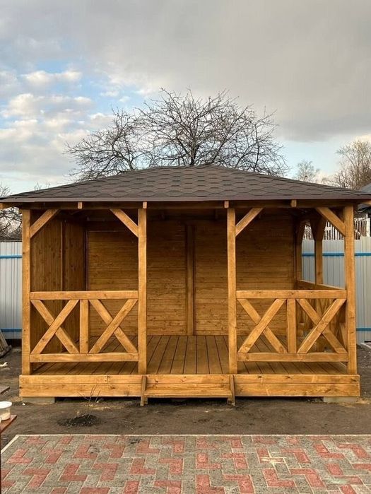 Беседка садовая дачная "Стандарт 1" Доставка, установка.