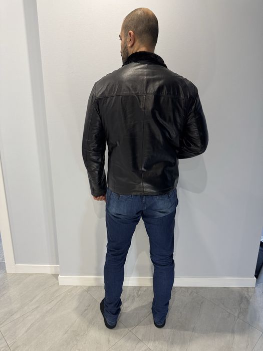 Стильная кожаная Дублёнка