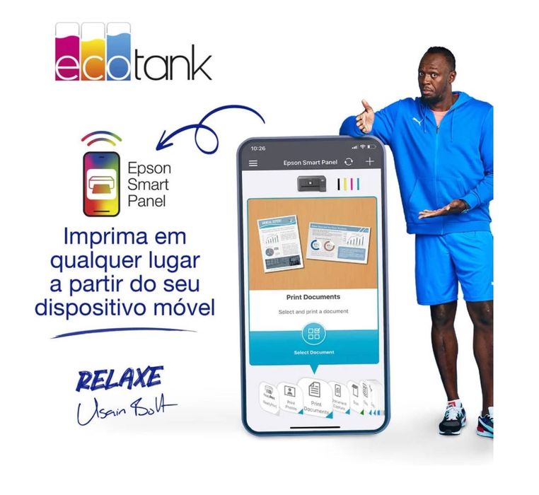 Impressora EPSON EcoTank ET-2851 Multifunções - Jato de Tinta - Wi-Fi