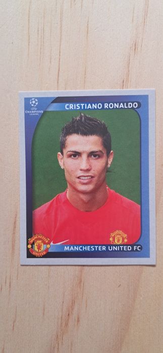 Cromo futebol de Cristiano Ronaldo(Champions 2008)da Panini
