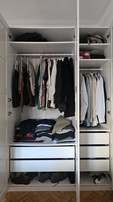 Roupeiro Pax Ikea com gavetas 150x60x236