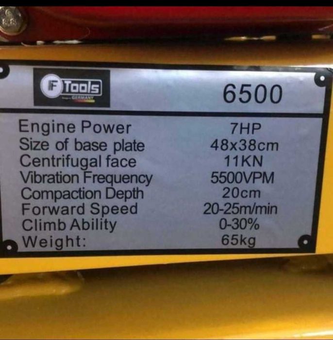 ENTREGA GRÁTIS todo o país Placa vibratoria compactadora gasolina