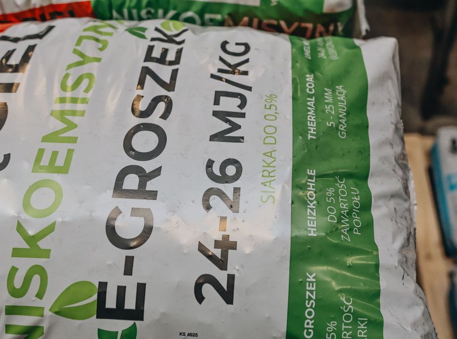 E GROSZEK | Węgiel niskoemisyjny | Nowy produkt | workowany
