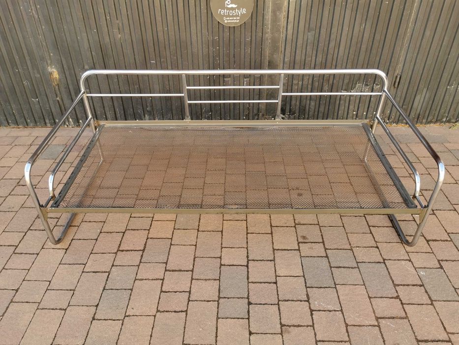 Sofa chrom proj. Robert Slezak/ KOVONA Czechosłowacja '30-50, Bauhaus