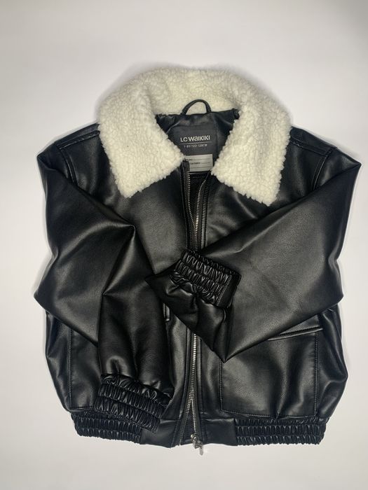 Кожанка дитяча чорна