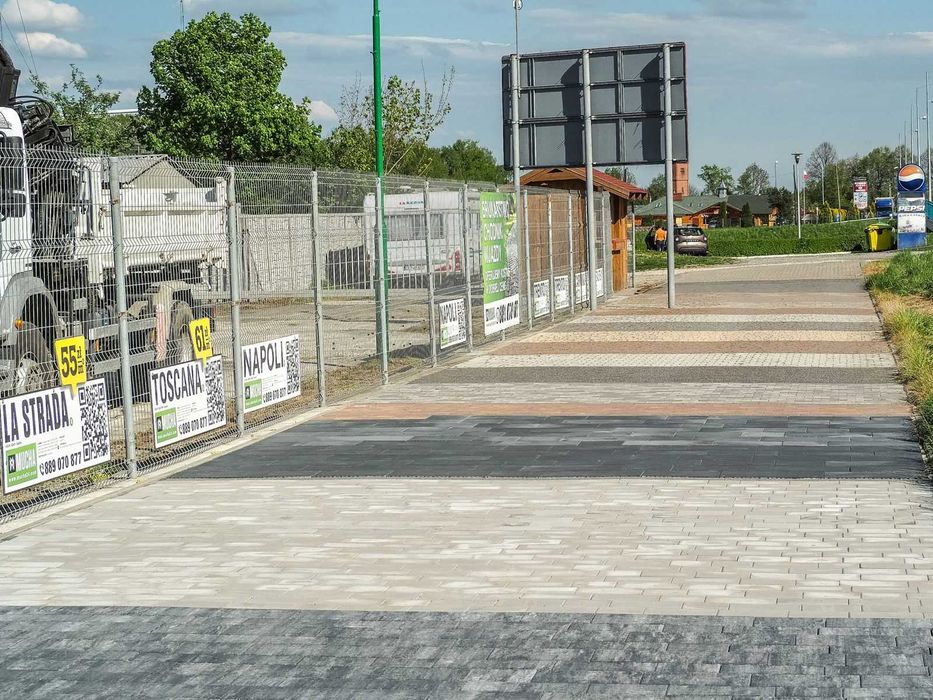 Sprzedaż kostki brukowej, ogrodzeń betonowych oraz materiałów sypkich
