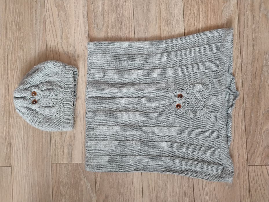 Czapka + szalik ze sową