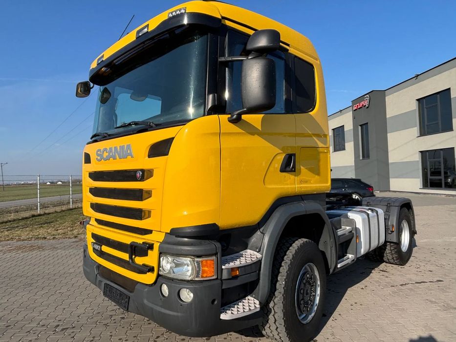 Scania Scania G490  4x4 stały napęd na wał, EURO 6, skrzynia redukcyjna , biegi terenowe , hydraulika do wywrotu, z Niemiec (G410 , G450)