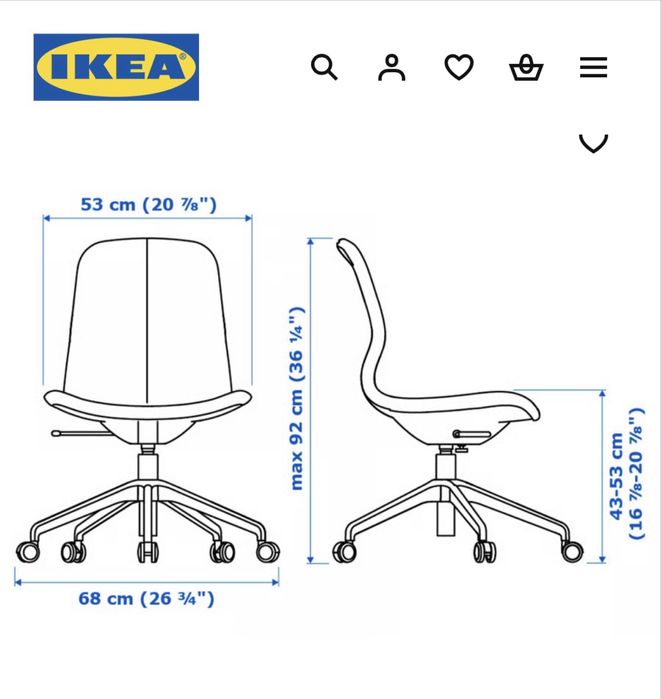 Cadeira giratória de escritorio