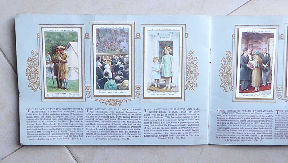 1935 cartões de tabaco "Reinado do Rei Jorge V" - colecção completa