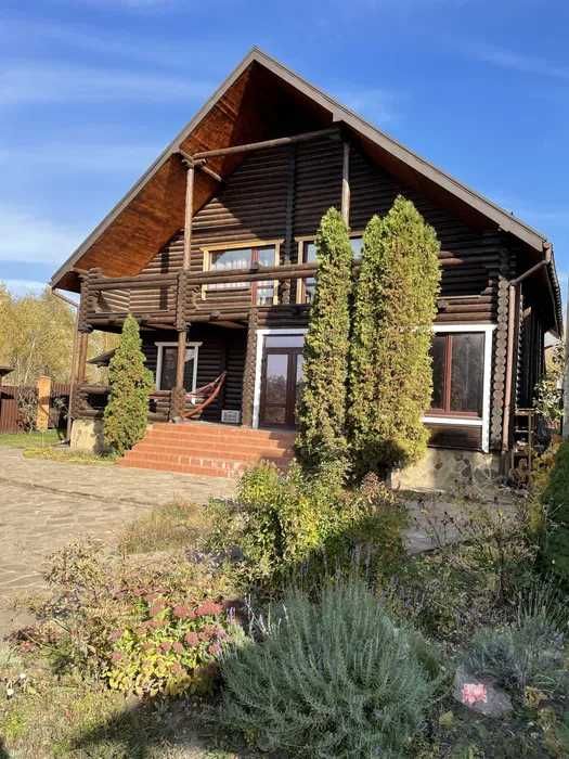 99 Дом сруб с теплым бассейном и баней мангал  Теремки Чабаны