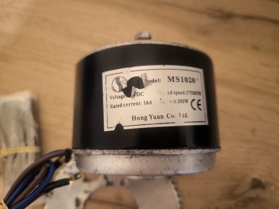 Silnik elektryczny  24V do roweru, skutera 16a 300w 3750rpm