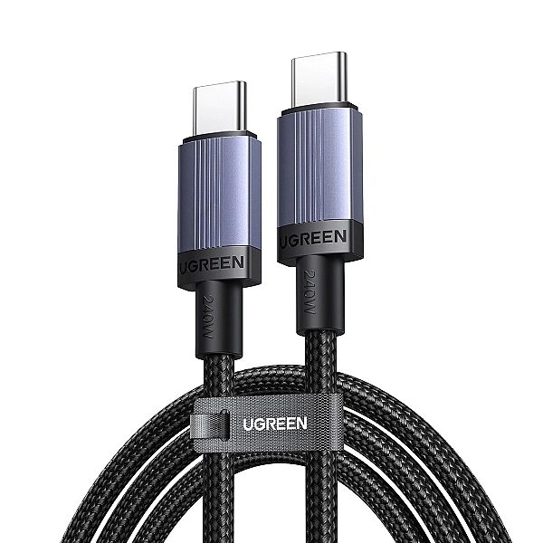 Kabel Ugreen USB-C do USB-C PD 240W 1m - czarny