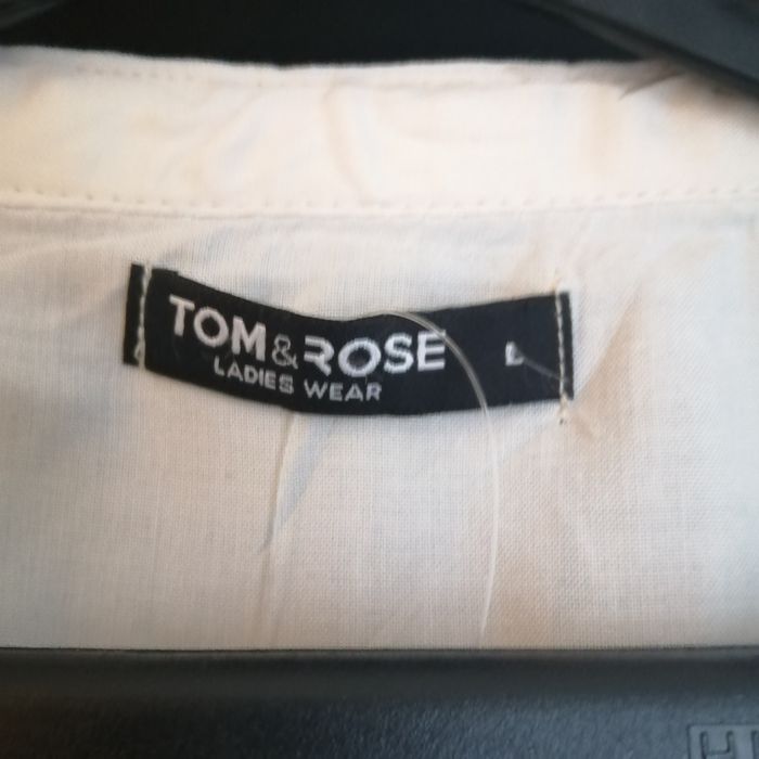 Kremowa bluzka - Nowa z metką! Tom Rose z koronką L