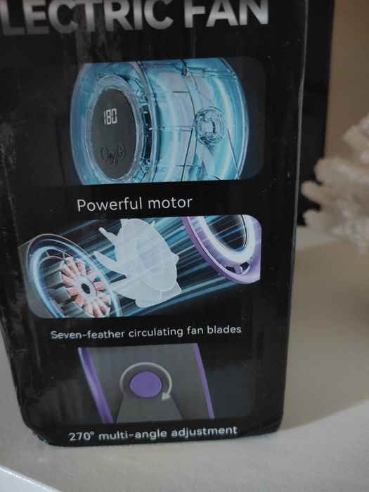 Mini Ventilador Inteligente Portátil com LED - Novo e Silencioso