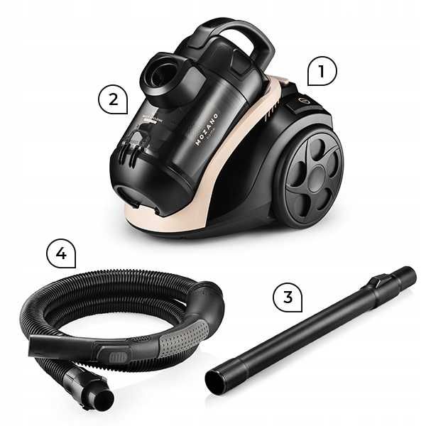 BOGATY Zestaw 15w1 Odkurzacz cyklonowy bezworkowy 4000W MOCNY solidny