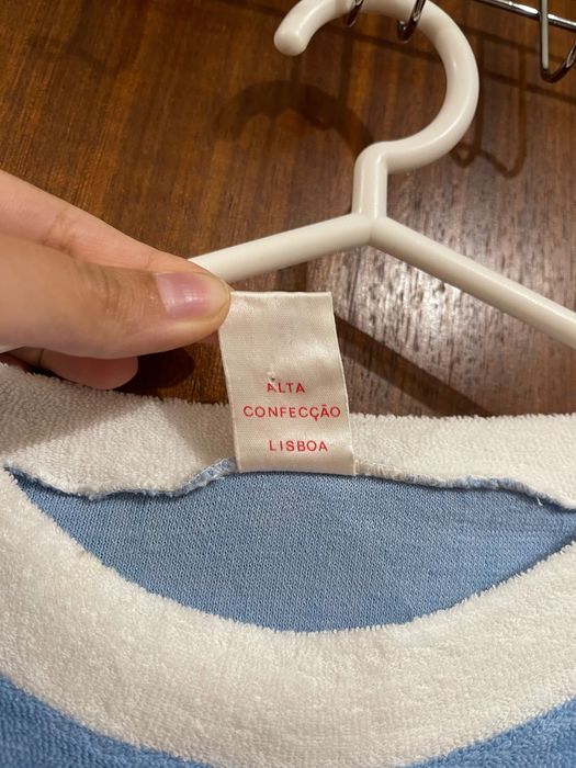 Camisa de noite turca azul