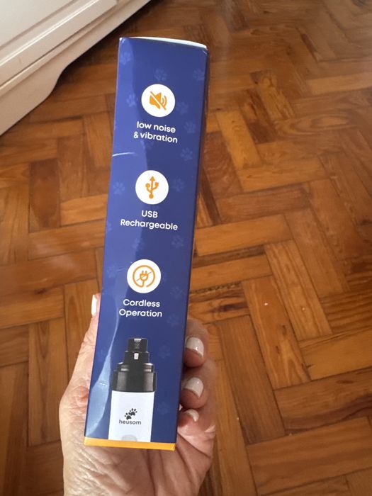 Máquina de Cortar Unhas para Cães e Gatos Heusom Silent Groom Pro (Silenciosa e Recarregável)