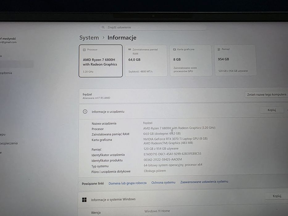 Dell Alienware M17 64gb ram ddr5