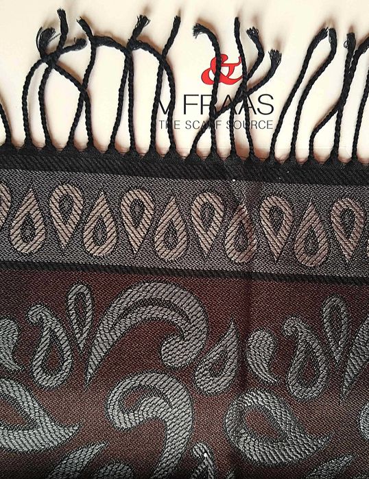 szal klasyczny jedwab/wełna