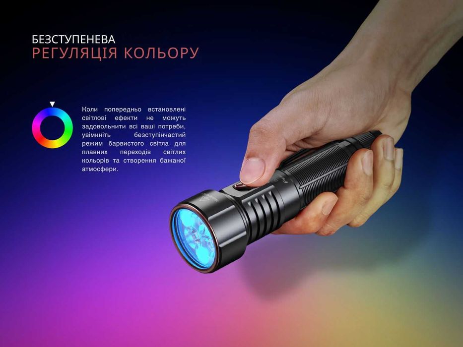 Fenix LD36R Ручний Ліхтар RGB (3600 Люмен 385 Метр.)