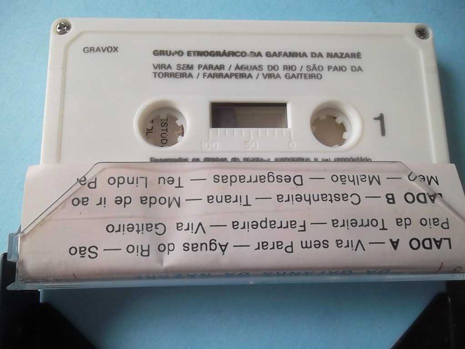 Cassetes de música antigas. Fados de Coimbra, Marco Paulo, etc.