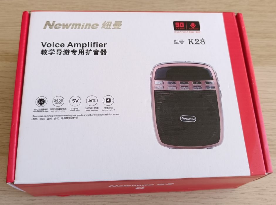 Amplificador de voz portátil Newmine, modelo K28