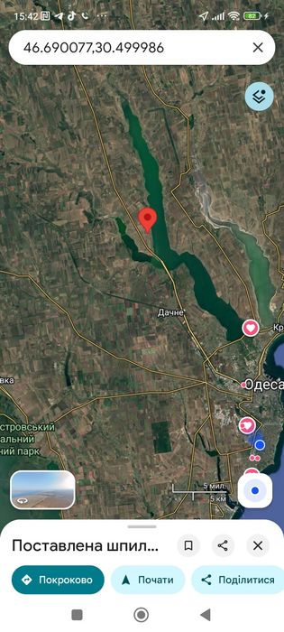 Продам ділянку берег Хаджибеївського лиману