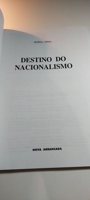 Destino do Nacionalismo - Horia Sima