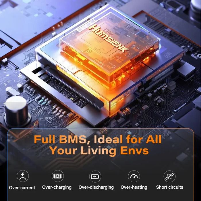 Akumulator LiFePo4 12V 100Ah !!! BMS 110A !!!  Humsienk Bluetooth