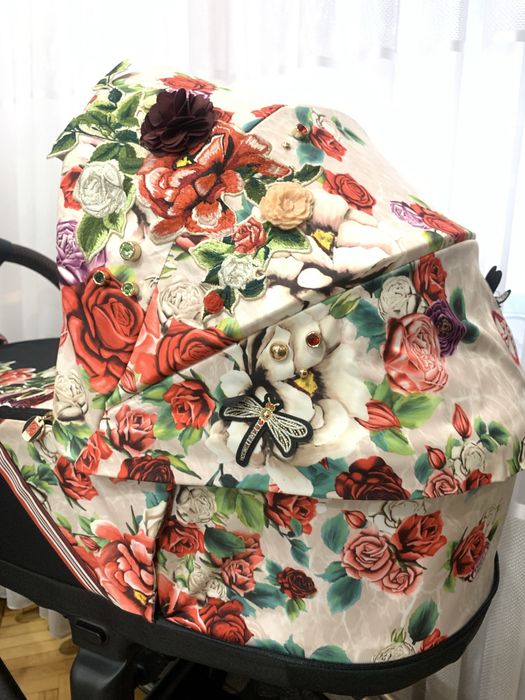 Cybex Priam 4.0 Spring Blossom 2в1 дитяча коляска