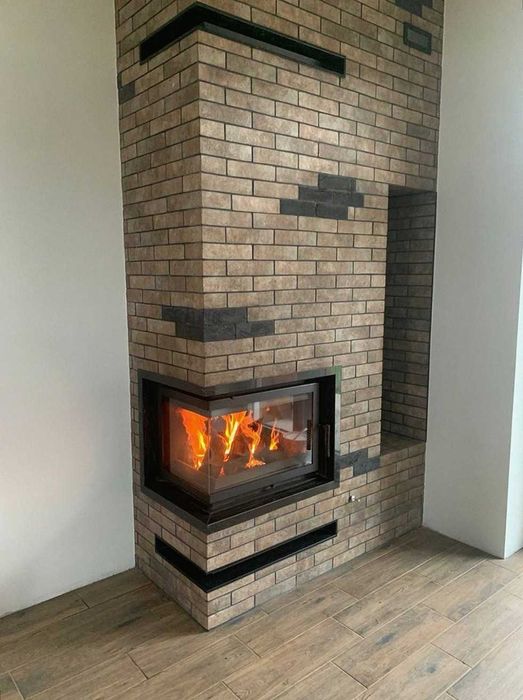 Встановлення каміну • камін кутовий + монтаж камінів