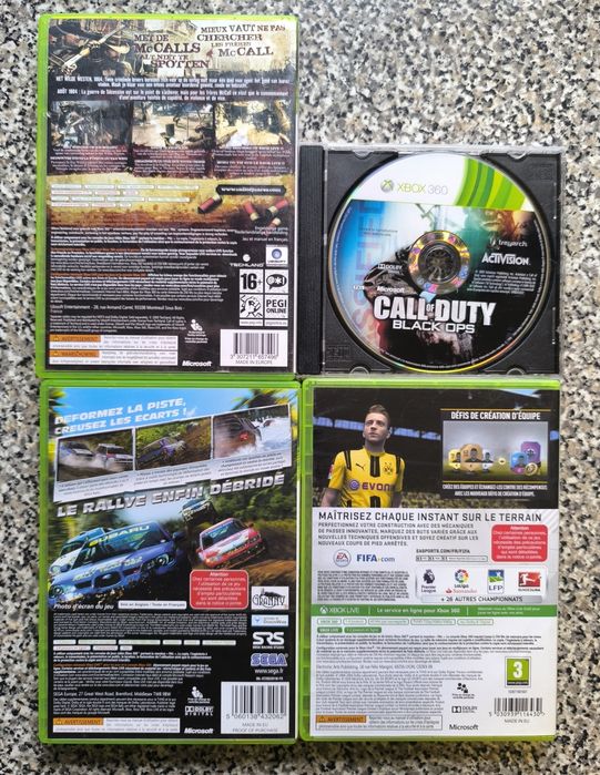 Conjunto de 4 jogos Xbox 360