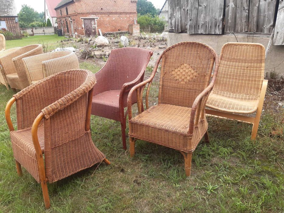 wygodne fotele rattanowe