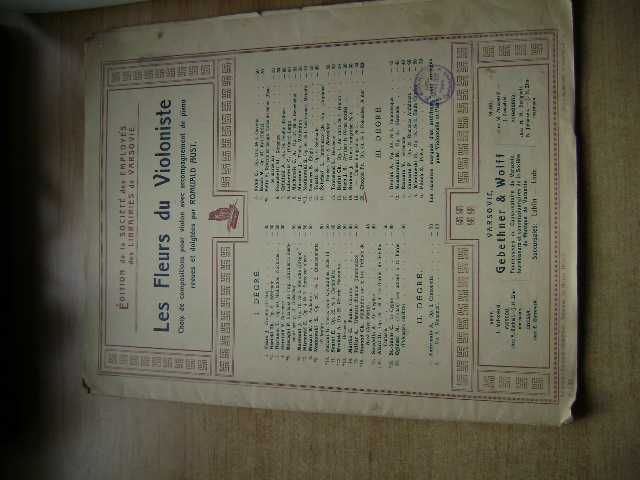 Starocie z PRL - Nuty Gebethner & Wolff 1915r. = 3 Zeszyty A4 Warszawa