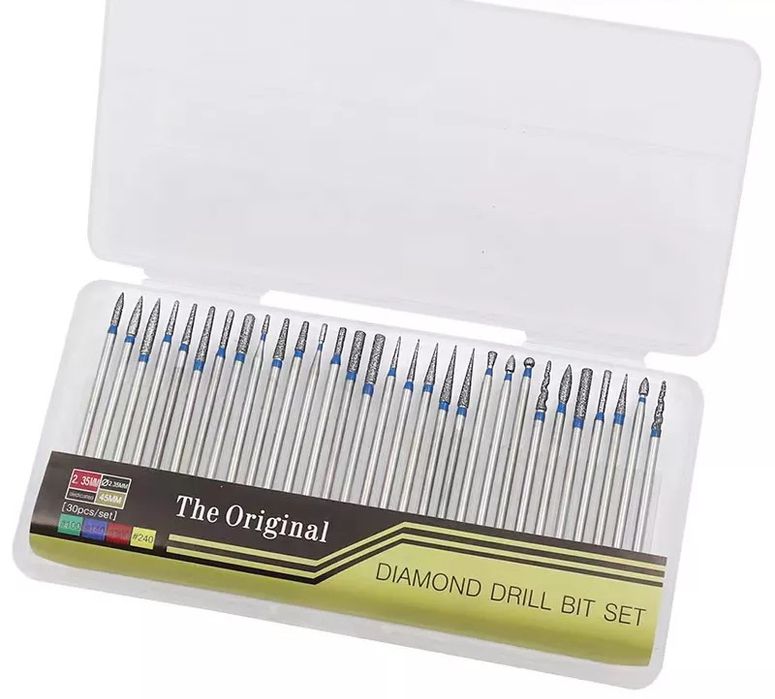 Алмазні мікро насадки шарошки фрези 30 шт